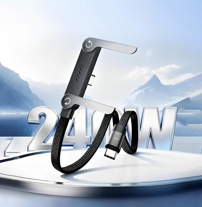 240W Katlanabilir Standlı USB-C Yüksek Hızlı Şarj Kablosu