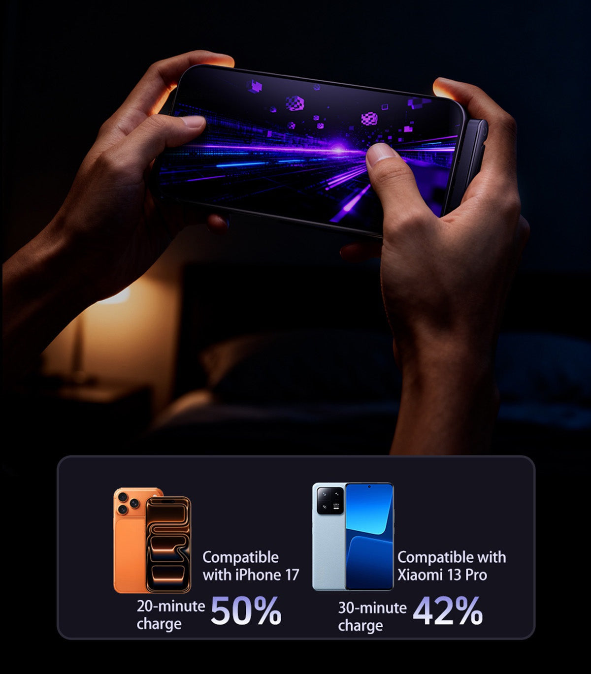 240W Katlanabilir Standlı USB-C Yüksek Hızlı Şarj Kablosu